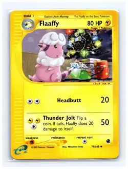 💥 Pokemon TCG - Flaaffy - 77/165 - Reverse Holo Rare Expedition Set Vintage - Image 1