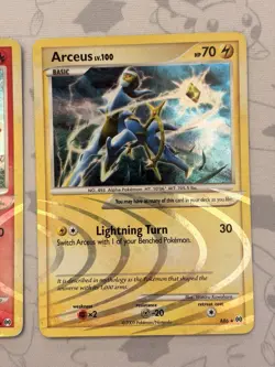 2 x Arceus LV.100 AR3 & AR6 Platinum Arceus Collection HP Pokemon - Image 3