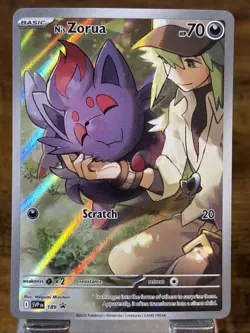 Pokemon TCG N's Zorua SVP 189 Journey Together Black Star Promo NM - Image 1