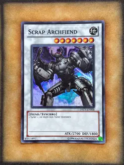 Yugioh Scrap Archfiend DREV-EN000 Super Rare LP - Image 1