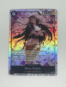 Bandai One Piece Card Game Nico Robin OP12-087 OP12 Holo Character 7000 - Image 1