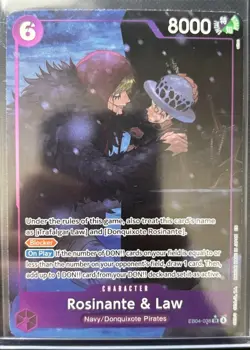 Rosinante & Law EB04-038 OP14 Alternate Art Azure Sea's Seven One Piece Card NM - Image 1