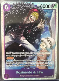 Rosinante & Law EB04-038 OP14 Alternate Art Azure Sea's Seven One Piece Card NM - Image 3