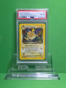POKEMON 2002 LEGENDARY COLLECTION DARK RAICHU HOLO 7/110 PSA 8 - Image 1