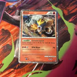 Entei Shiny SL3 Call of Legends Pokemon Card Holo Foil Secret Rare Pokemon - Image 1