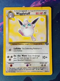 Wigglytuff 32/64 - Jungle Set - Rare - Pokemon TCG Card - Vintage - DMG - Image 1