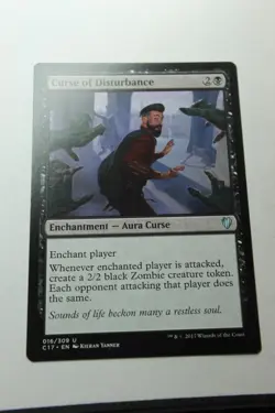 MTG Curse of Disturbance x1- -Commander 2017-Lightly Played - Image 1