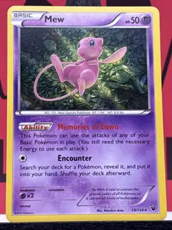 Mew 29/124 XY Fates Collide Holo Rare Pokemon TCG 2016 MP - Image 3