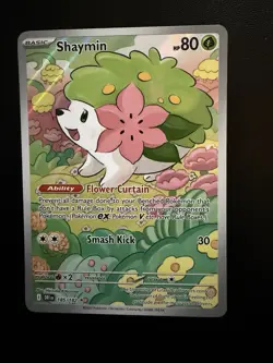 Pokemon 2025 Destined Rivals Shaymin #185/182 Illustration Rare NM - Image 1