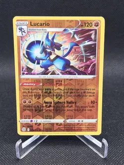 Pokemon TCG Lucario Sword & Shield: Brilliant Stars 079/172 Reverse Holo - Image 1