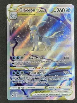 Glaceon VSTAR GG40/GG70 Crown Zenith: Galarian Gallery Holo Pokemon - Image 1