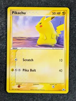 2004 Pokemon PIKACHU 6/10 EX Trainer Kit Latios Half Deck Lighting English - Image 1