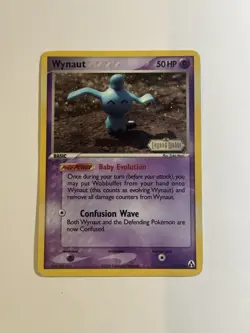 Pokemon TCG EX Legend Maker Stamped Holo Wynaut 71/92 - Image 1