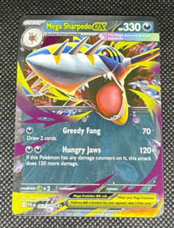 Pokemon TCG - Mega Sharpedo ex 061/094 Me02: Phantasmal Flames Holo NM - Image 1