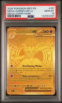 2025 POKEMON MEG EN-MEGA EVOLUTION MEGA HYPER RARE #187 MEGA GARDEVOIR EX PSA 10 - Image 1