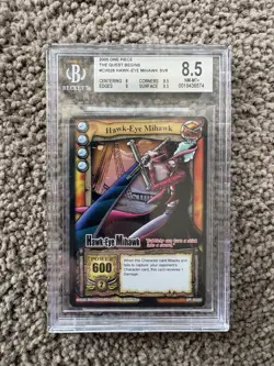2005 ONE PIECE CCG THE QUEST BEGINS - SVR #CH026 HAWK-EYE MIHAWK BGS 8.5 - Image 1