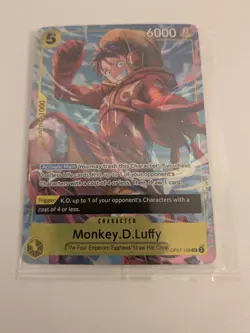 One Piece Monkey D Luffy OP07 - 109 IB03 Alt Art Parallel Textured Promo - Image 1