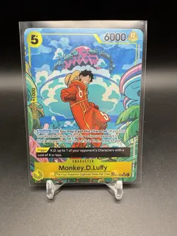 Monkey.D.Luffy (TR) OP07-109 Alternate Parallel Foil NM Alt Art - Image 1