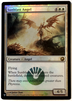 MTG Sunblast Angel *FOIL* Secret Lair Angels Commander Deck 22 NM - Image 1