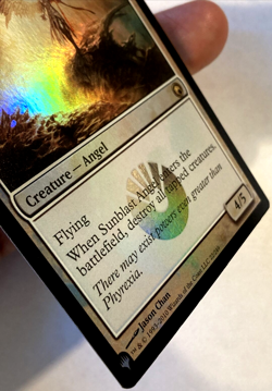 MTG Sunblast Angel *FOIL* Secret Lair Angels Commander Deck 22 NM - Image 2