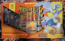 Pokemon TCG Reshiram & Charizard GX Premium Collection Box Fair Condition Sealed - Image 1