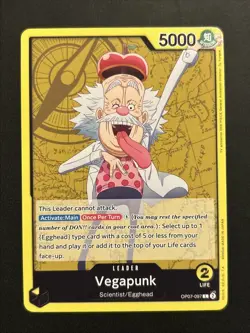 OP07-097 Vegapunk Leader One Piece 500 Years In The Future Trading Card TCG - Image 1