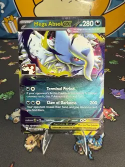 Mega Absol Ex Pokemon Prize Pack Series 8 Promo Pokemon Card NM - Image 1