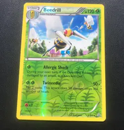 Beedrill 3/160 2015 Pokemon Card XY Primal Clash Reverse Holo Near Mint TCG - Image 1