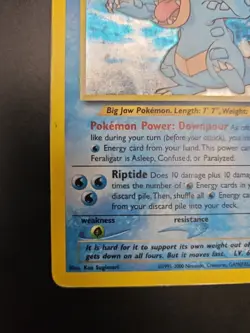 Pokemon TCG Holographic Feraligatr Card 5/111 HP - Image 5