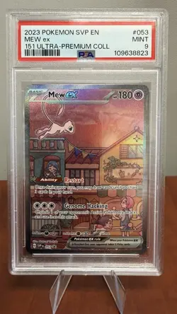 Pokemon Mew ex - 053 - SV: Scarlet & Violet 151 UPC Promo Card PSA 9 - Image 1