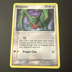 Pokemon TCG Rayquaza Holo Rare Card 3/17 Pop Series 1 Promos NM Condition - Image 1