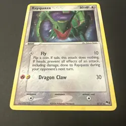 Pokemon TCG Rayquaza Holo Rare Card 3/17 Pop Series 1 Promos NM Condition - Image 3