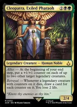 MTG Cleopatra, Exiled Pharaoh NM (ACR) Foil - Image 1