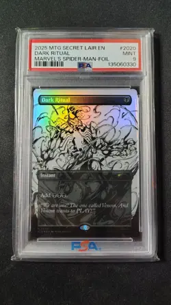 2025 Dark Ritual Spider Man X Secret Lair PSA 9 - Image 1