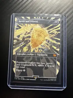 Magic MTG Final Fantasy Aettir and Priwen (Borderless) Regular 0350 NM - Image 1