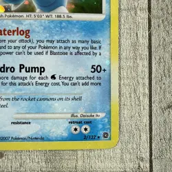 Blastoise - 2/132 - Secret Wonders - Holo - Pokemon TCG 2007 Vintage HP - Image 5