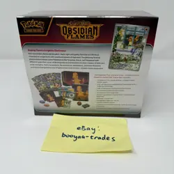 🔥 NEW SEALED Pokemon Obsidian Flames Pokemon Center Elite Trainer Box ETB 🔥 - Image 2