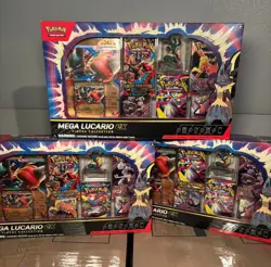 Pokemon TCG Mega Lucario EX Premium Figure Collection Box Factory Sealed - Image 1