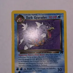 Dark Gyarados 25/82 Non Holo Team Rocket Rare Pokemon WoTC 1999 Vintage LP - Image 2