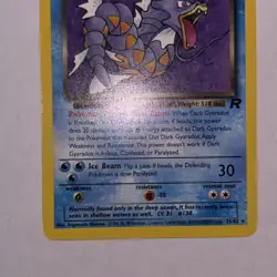 Dark Gyarados 25/82 Non Holo Team Rocket Rare Pokemon WoTC 1999 Vintage LP - Image 3