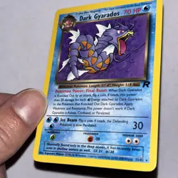 Dark Gyarados 25/82 Non Holo Team Rocket Rare Pokemon WoTC 1999 Vintage LP - Image 5