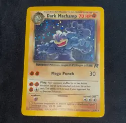 Pokemon TCG Dark Machamp 10/82 Holo Rare Team Rocket 2000 Unlimited - MP/HP - Image 1