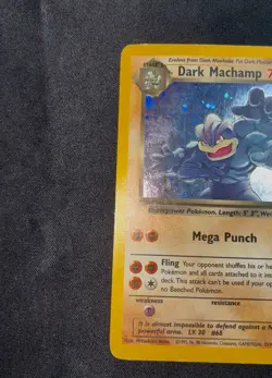 Pokemon TCG Dark Machamp 10/82 Holo Rare Team Rocket 2000 Unlimited - MP/HP - Image 2