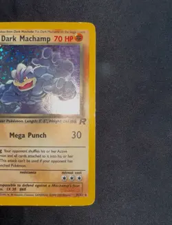 Pokemon TCG Dark Machamp 10/82 Holo Rare Team Rocket 2000 Unlimited - MP/HP - Image 3