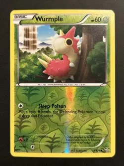 Pokemon TCG Wurmple 6/124 Reverse Holo B&W Dragons Exalted 2012 LP - Image 1