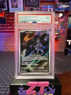 2023 POKEMON SVP EN-SV BLACK STAR PROMO 151 ULTRA-PREM COLL #052 MEWTWO PSA 9 - Image 1
