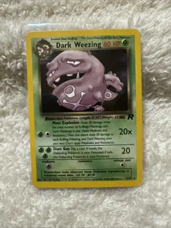 Pokemon Vintage Non Holo Rare Dark Weezing Team Rocket 31/82 WotC - Image 1