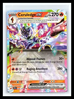 💥 Pokemon - Ceruledge ex - 036/191 - Surging Sparks - Holo - Double Rare - Image 1