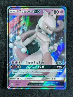 2019 Pokemon MEWTWO GX 31/68 Hidden Fates Holo Ultra Rare Psychic English - Image 1