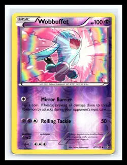 💥 Wobbuffet 67/162 - Pokemon TCG - XY BREAKthrough - LP Reverse Holo - Image 1